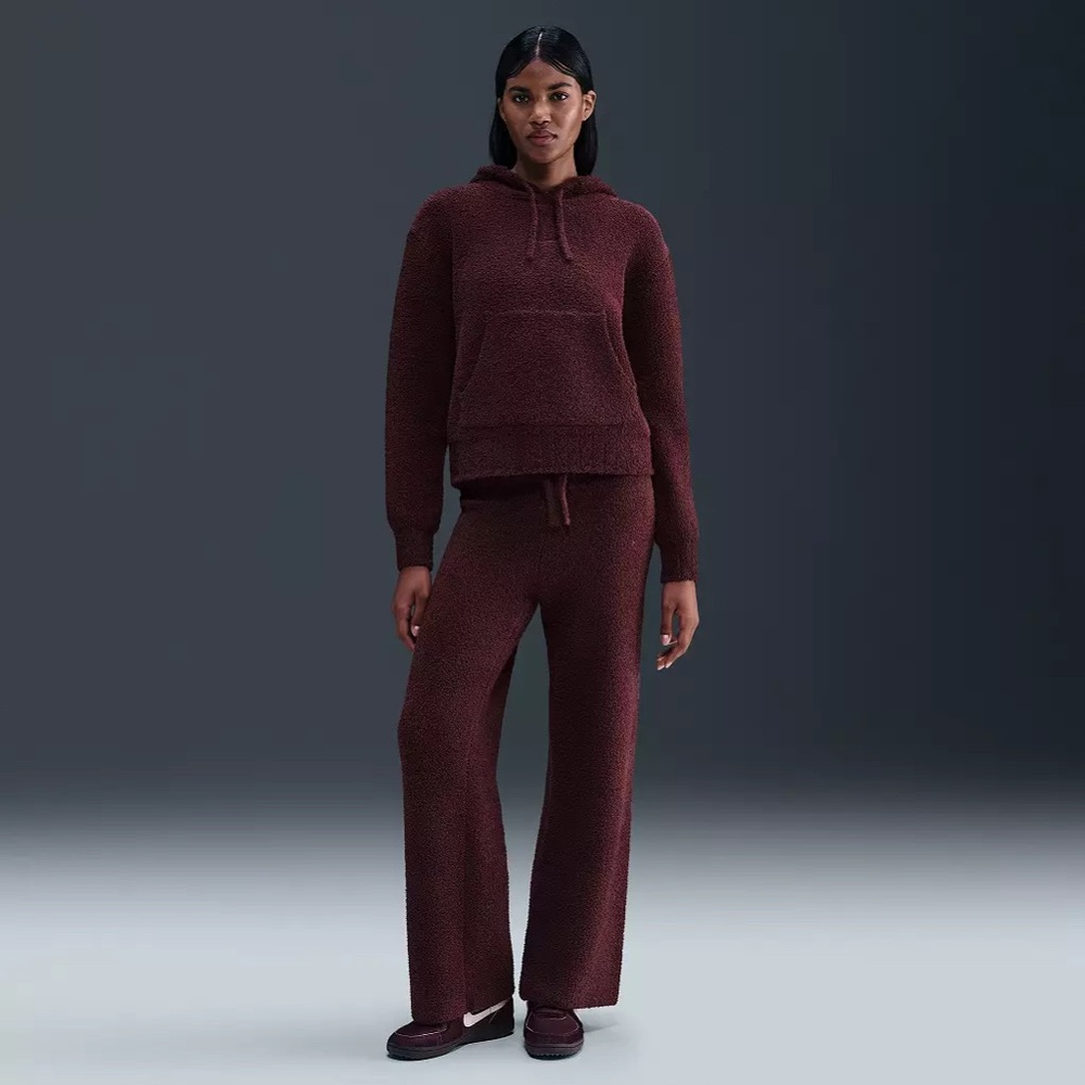 New $230 Nike Women’s Sportswear Phoenix Cozy Bouclé Loose Knit Hoodie/Pants